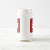 Elegant Red Marble 20 jaar Jubileum Bierpul (Center)