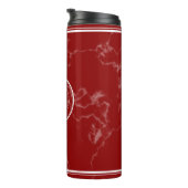 Elegant Red Marble 5 jaar Jubileum Thermosbeker (Geroteerd rechts)