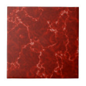 Elegant Red Marble met White Veins Tegeltje (Voorkant)
