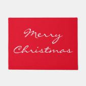 Elegant Red Merry Kerstdoormat Deurmat (Voorkant)
