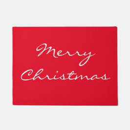 Elegant Red Merry Kerstdoormat Deurmat