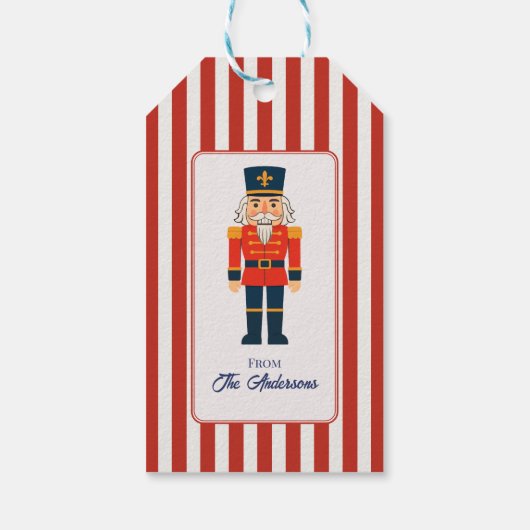 Elegant Red Old Money Cadeaulabel (Achterkant)