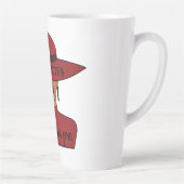 Elegant Red Pet 50th Birthday Latte Mok (Rechts)