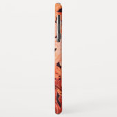 ELEGANT RED PINK DAISY Floral Leaves Case-Mate iPhone Case (Achterkant/links)