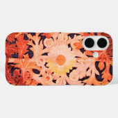 ELEGANT RED PINK DAISY Floral Leaves Case-Mate iPhone Case (Achterkant (horizontaal))