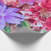 Elegant Red Pink Paars Oranje Flowers Bouquet | Cadeaupapier (Hoek)