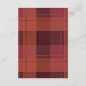 Elegant Red Poinsettia Pine Cone Weddenschap Informatiekaartje (Achterkant)