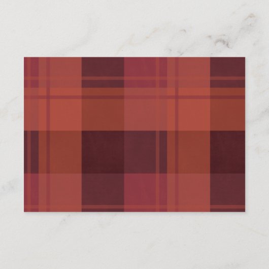 Elegant Red Poinsettia Pine Cone Wedding RSVP Informatiekaartje (Achterkant)