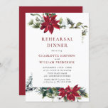 Elegant Red Poinsettia Waterverf REHEARSAL DINNER Kaart<br><div class="desc">Creëer de perfecte bruiloft uitnodigen met deze "REHEARSAL DINNER" sjabloon. Klik voor verdere aanpassingen op de link "Verder aanpassen" en gebruik onze ontwerptool om deze sjabloon aan te passen. Neem contact met me op als je hulp nodig hebt of overeenkomende objecten.</div>