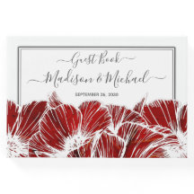 Elegant Red Poppy Floral Wedding