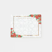 Elegant Red Poppy Flowers Post-it® Notes (Voorkant)