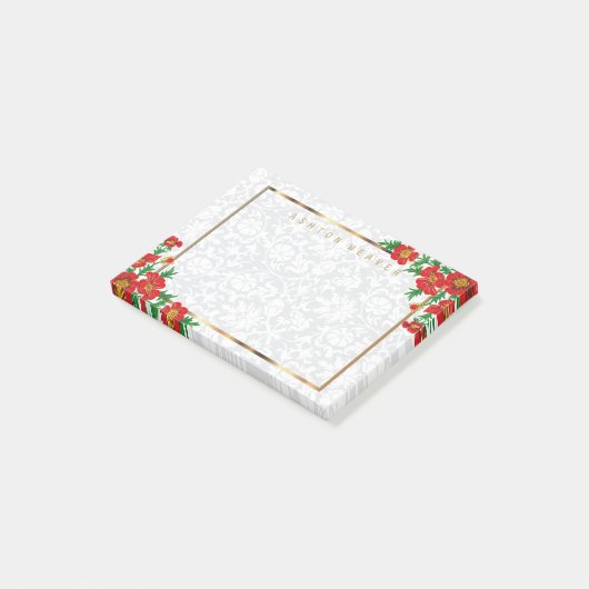 Elegant Red Poppy Flowers Post-it® Notes (Schuin)