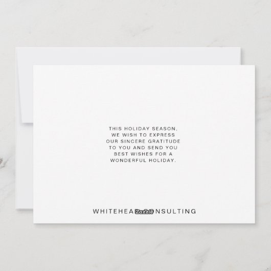 Elegant Red Prettige feestdagen Greeting Feestdagenkaart (Achterkant)