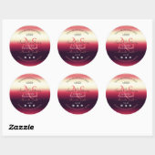 Elegant Red Product Labels diamanten Initialen Log (Vel)