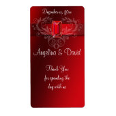 Elegant Red Ribbon, Ruby Etiket (Voorkant)