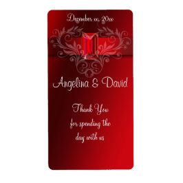 Elegant Red Ribbon, Ruby Etiket