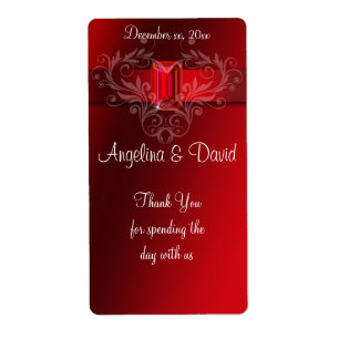 Elegant Red Ribbon, Ruby Etiket