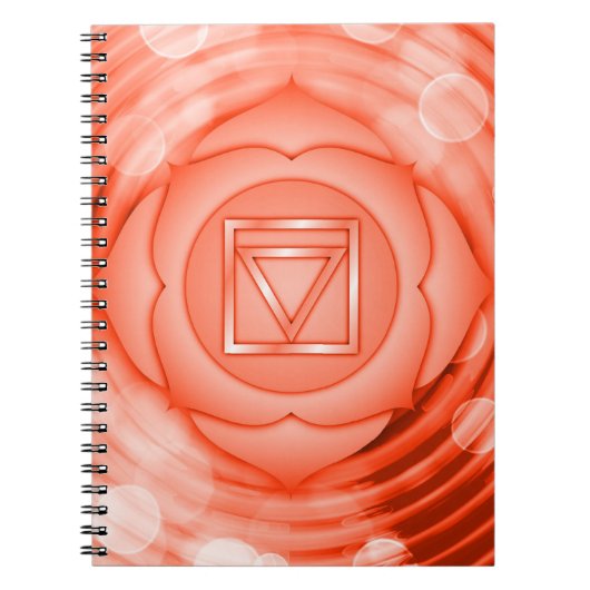 Elegant Red Root Chakra Chi Spiritueel Zen Notitieboek (Voorkant)