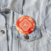 Elegant Red Root Chakra Zen Yoga Spiritueel Ronde Button 7,6 Cm (In situ)