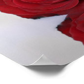 Elegant Red Rose 12 Table Wedding Seating Chart Poster (Hoek)