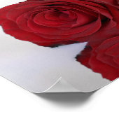 Elegant Red Rose 6 Table Wedding Seding Chart Poster (Hoek)