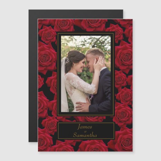 Elegant Red Rose - Aangepaste foto (Voorkant / Achterkant)