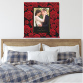 Elegant Red Rose - Aangepaste foto Canvas Afdruk (Insitu (Slaapkamer))