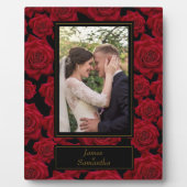 Elegant Red Rose - Aangepaste foto Fotoplaat (Voorkant)