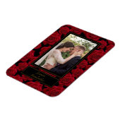 Elegant Red Rose - Aangepaste foto Magneet (Linkerzijde)