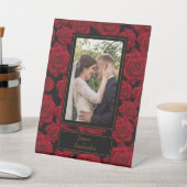 Elegant Red Rose - Aangepaste foto Reclamebord Met Voetstuk (Insitu)