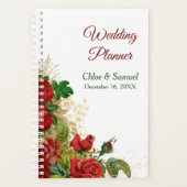 Elegant Red Rose Bouquet Wedding Planner (Voorkant)