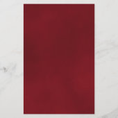 Elegant Red Rose BUDGET Weddenschap Uitnodiging (Achterkant)