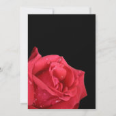 Elegant Red Rose Couples Shower Invitations Kaart (Achterkant)