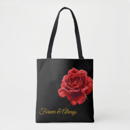 Elegant Red Rose Design – Stijlvolle bloemen op ma Tote Bag
