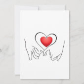 Elegant Red Rose Engagement Invitation with Gold C Kaart (Achterkant)