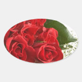 ELEGANT RED ROSE ENVELOPE SEAL STICKERS (Voorkant)