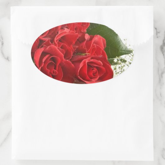 ELEGANT RED ROSE ENVELOPE SEAL STICKERS (Tas)