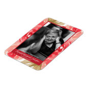 Elegant Red Rose Floral in het liefhebben van gehe Magneet (Linkerzijde)