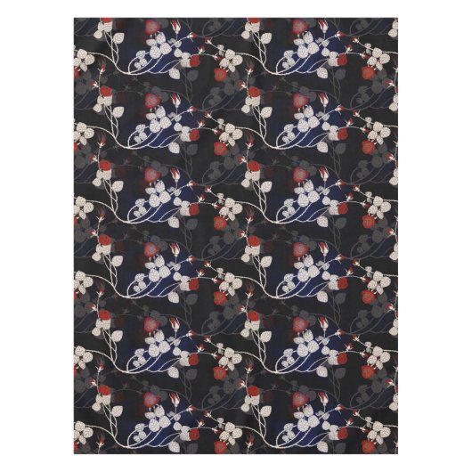 Elegant Red Rose Flower Tafelkleed (Voorkant)