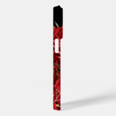 Elegant Red Rose Gold Leaf Case-Mate iPhone Case (Achterkant / Rechts)