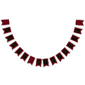 Elegant Red Rose Happy Birthday Vlaggetjes (Alle)