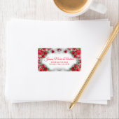 Elegant Red Rose Heart Wedding Flowers Etiket (Insitu)