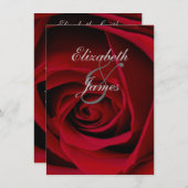 Elegant Red Rose Kaart (Voorkant / Achterkant)