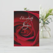 Elegant Red Rose Kaart (Staand voorkant)