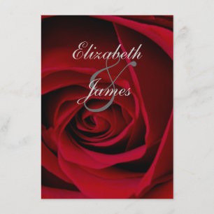 Elegant Red Rose Kaart