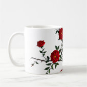 Elegant Red Rose Koffiemok (Links)