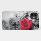 Elegant Red Rose met zwarte & witte achtergrond Case-Mate iPhone Case (Achterkant (horizontaal))