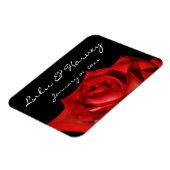 Elegant Red Rose Personal Magnet Magneet (Linkerzijde)