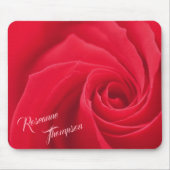 Elegant Red Rose Personalized Muismat (Voorkant)