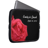 Elegant Red Rose Persoonlijke laptoptas Laptop Sleeve (Voorkant Rechts)